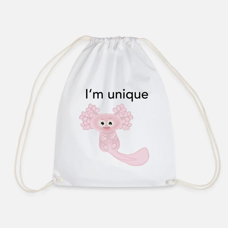 Je suis unique Axolotl - Sac de sport léger - blanc