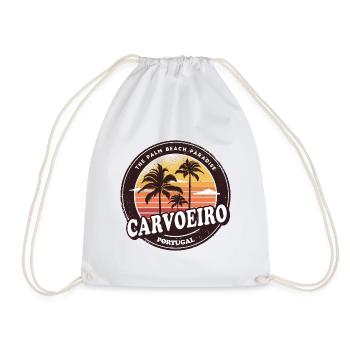 Carvoeiro Portugal Vintage Beach Design - Turnbeutel - Weiß - Vorne