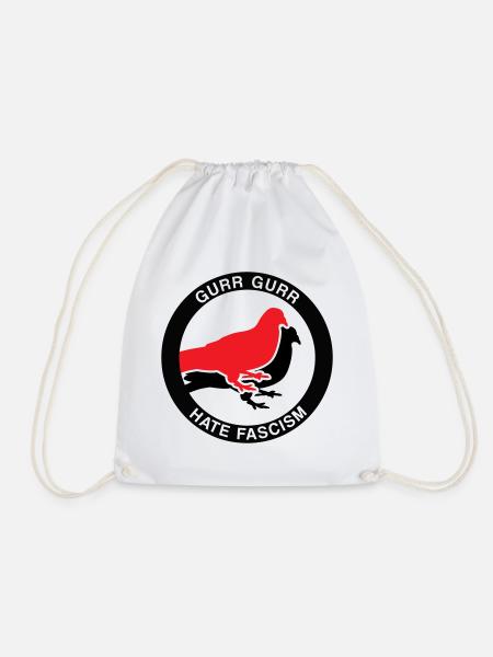 Bird Lover Antifascism - Turnbeutel - Weiß