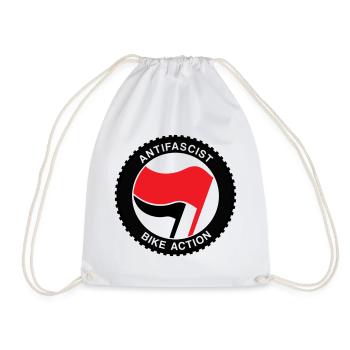 Anitfascist Bike-Action - Turnbeutel - Weiß - Vorne