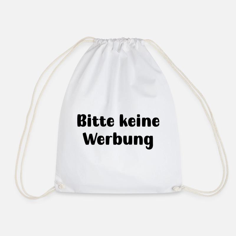 Bitte keine Werbung - Turnbeutel - Weiß