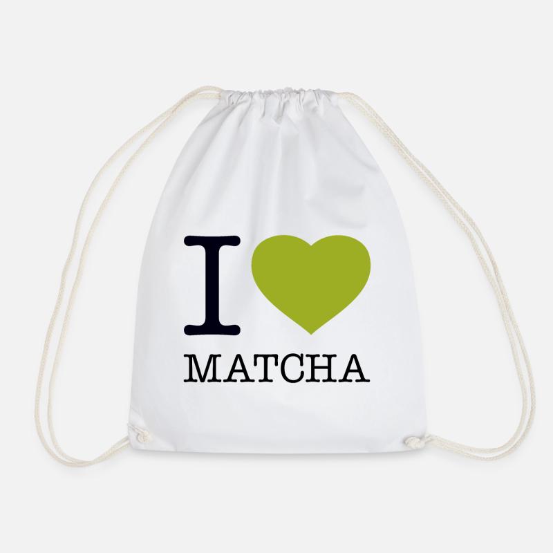 I LOVE MATCHA - Turnbeutel - Weiß