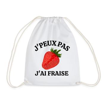 fraise, manger des fraises, saison des fraises - Sac de sport léger - blanc - Devant