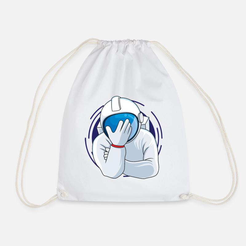 Facepalm Astronaut - Turnbeutel - Weiß