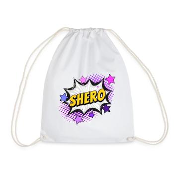 Shero - l’héroïne - Sac de sport léger - blanc - Devant