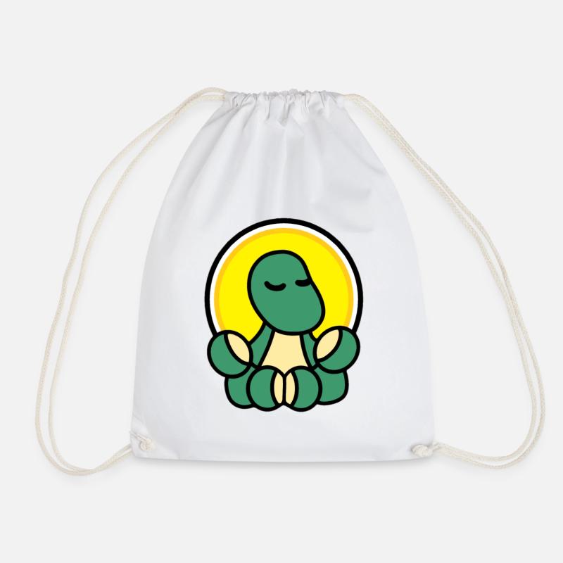 Dolly Zen - Drawstring Bag - white