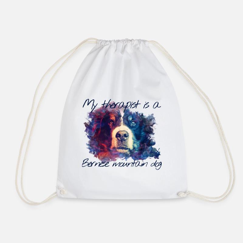 Berner Sennenhund - Turnbeutel - Weiß