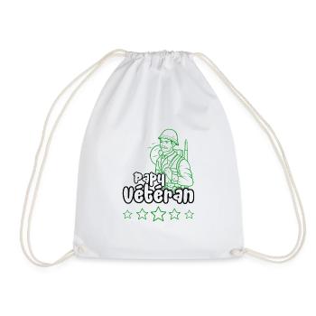 Papy vétéran - Sac de sport léger - blanc - Devant