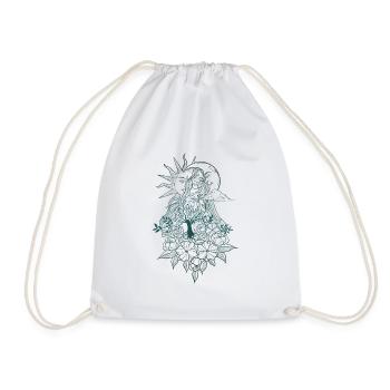 Composition yoga zenstyle tatouage - Sac de sport léger - blanc - Devant