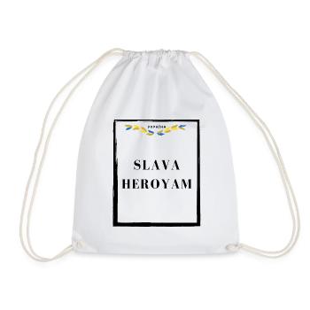 Slava Heroyam - Drawstring Bag - white - Front