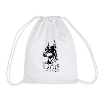 Dog lover - cadeau pour propriétaire de chien - Sac de sport léger - blanc - Devant