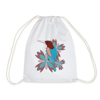 Oiseau mandala - Sac de sport léger - blanc - Devant