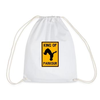 King of parkour - Drawstring Bag - white - Front