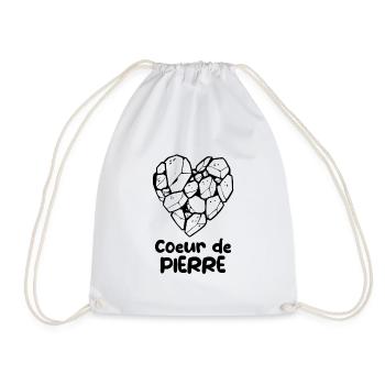 Coeur de pierre - Sac de sport léger - blanc - Devant
