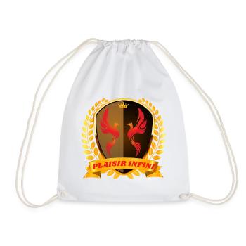 PLAISIR INFINI Phénix Royal en couleur or (1) - Sac de sport léger - blanc - Devant