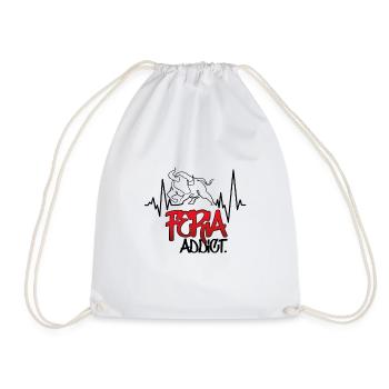 Feria addict heartbeat - Drawstring Bag - white - Front