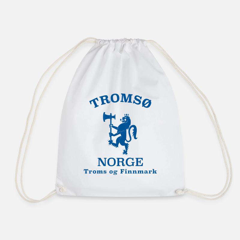 TROMSO Norwegen Norway Norge - Turnbeutel - Weiß