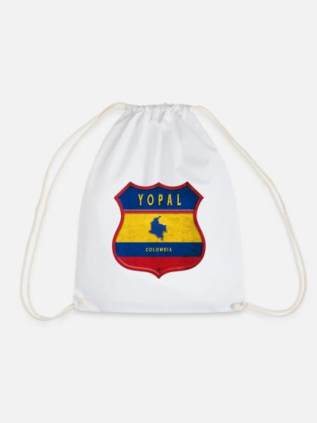 Yopal Kolumbien Wappen Design - Turnbeutel - Weiß