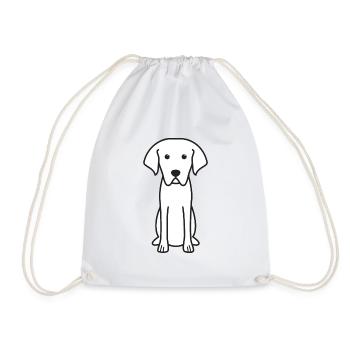 Cao De Castro Laboreiro Hund Cartoon Kawaii Illustr - Turnbeutel - Weiß - Vorne