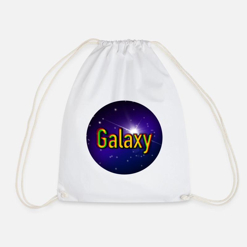 Galaxy - Drawstring Bag - white