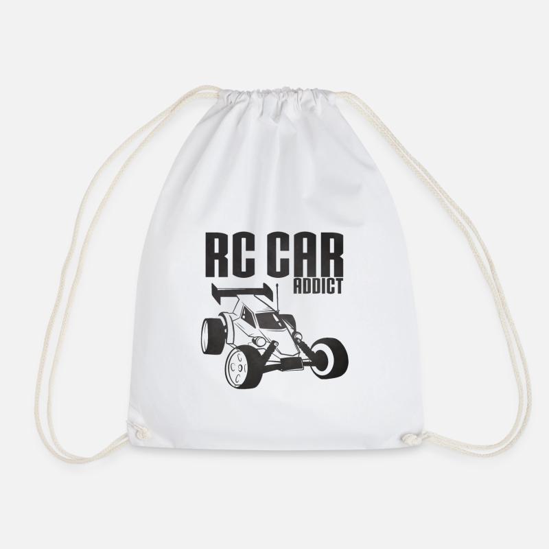 RC Auto süchtig - Leidenschaft ferngesteuertes Auto - Turnbeutel - Weiß