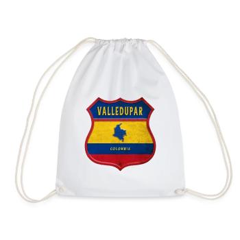 Écusson Valledupar Colombia - Sac de sport léger - blanc - Devant