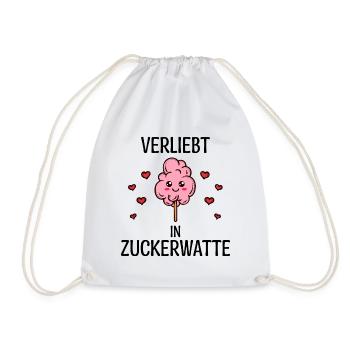 Süßigkeiten Statement Bonbon Zucker Nachspeise - Turnbeutel - Weiß - Vorne