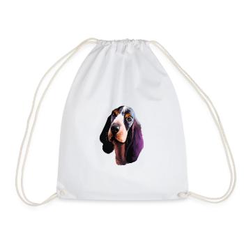 Basset Bleu De Gascogne Aquarelle pour chien Illustratio - Sac de sport léger - blanc - Devant