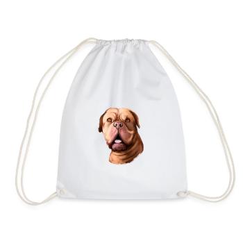 Dogue De Bordeaux Aquarelle pour chien Illustration - Sac de sport léger - blanc - Devant