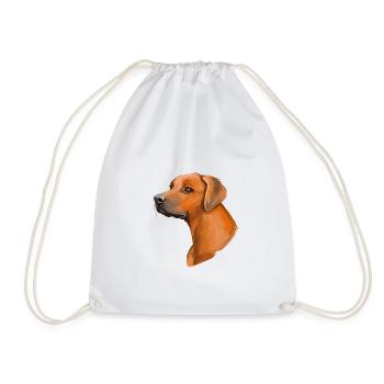 Rhodesian Ridgeback Dog Aquarelle Illustration - Sac de sport léger - blanc - Devant