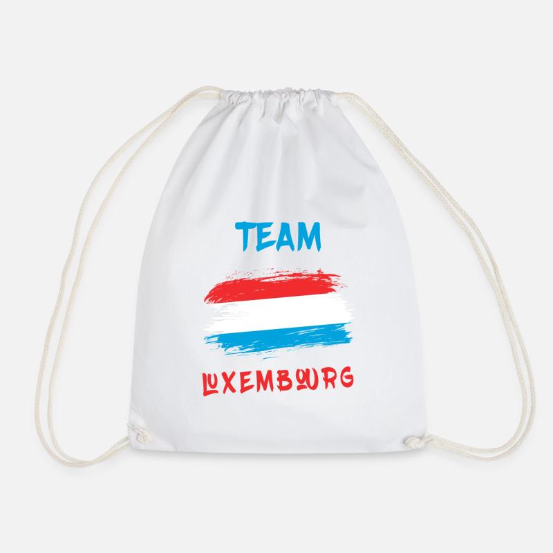 Drapeaux de l'équipe du Luxembourg - Sac de sport léger - blanc