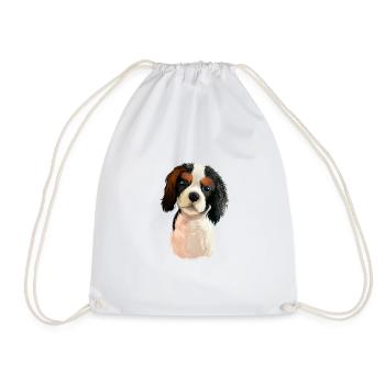 Cavalier King Charles Épagneul Illustration de chien - Sac de sport léger - blanc - Devant