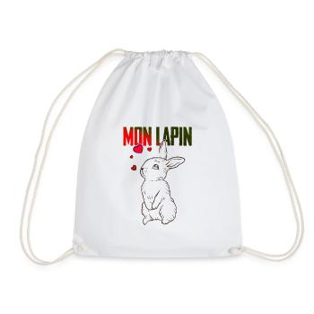 Mon lapin - Sac de sport léger - blanc - Devant