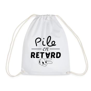 pile en retard - Sac de sport léger - blanc - Devant
