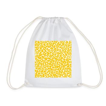 Peau d'animal avec style de couleur africaine - Sac de sport léger - blanc - Devant