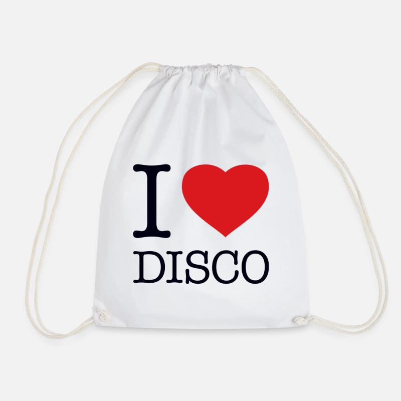 I LOVE DISCO - Turnbeutel - Weiß