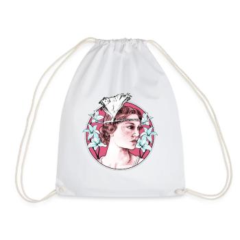 Baldwin - She Will - Drawstring Bag - white - Front