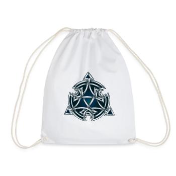 Symbole celtique noir & vert dotwork - Sac de sport léger - blanc - Devant