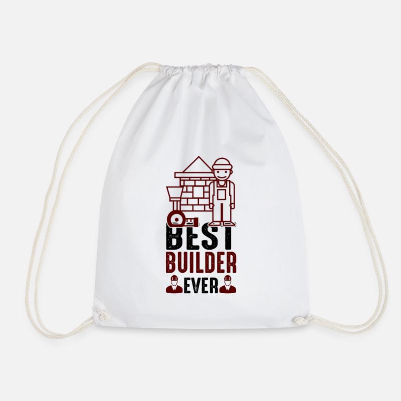 Best Builder Ever - black - Bauherr - Drawstring Bag - white