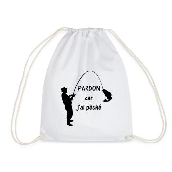 Pardon j'ai pêché - Sac de sport léger - blanc - Devant