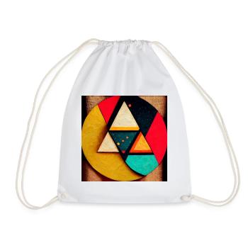 comic pop art - Drawstring Bag - white - Front