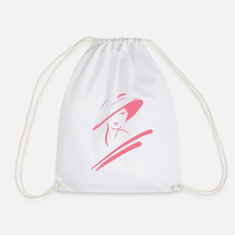Pink Lady Design - Rose - Turnbeutel - Weiß