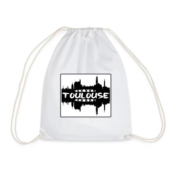 Toulouse France Skyline Silhouette Souvenir de Voyage - Sac de sport léger - blanc - Devant