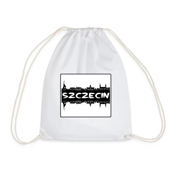 Szczecin Pologne Skyline Silhouette Souvenir de voyage - Sac de sport léger - blanc - Devant