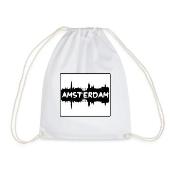 Amsterdam Pays-Bas Skyline Silhouette Travel So - Sac de sport léger - blanc - Devant
