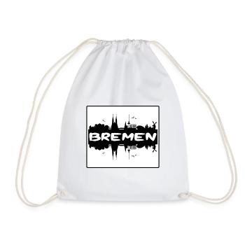 Brême Allemagne Skyline Silhouette Souvenir de voyage - Sac de sport léger - blanc - Devant