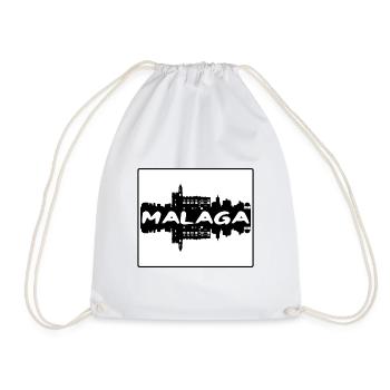 Malaga Espagne Skyline Silhouette Souvenir de Voyage - Sac de sport léger - blanc - Devant