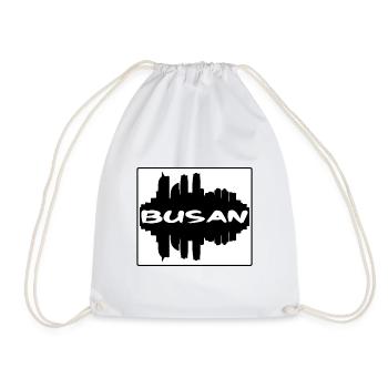 Busan Corée du Sud Skyline Silhouette Travel Souven - Sac de sport léger - blanc - Devant