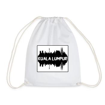 Kuala Lumpur Malaisie Skyline Silhouette Voyage So - Sac de sport léger - blanc - Devant