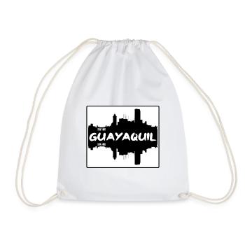 Guayaquil Equador Skyline Silhouette Travel Souven - Turnbeutel - Weiß - Vorne